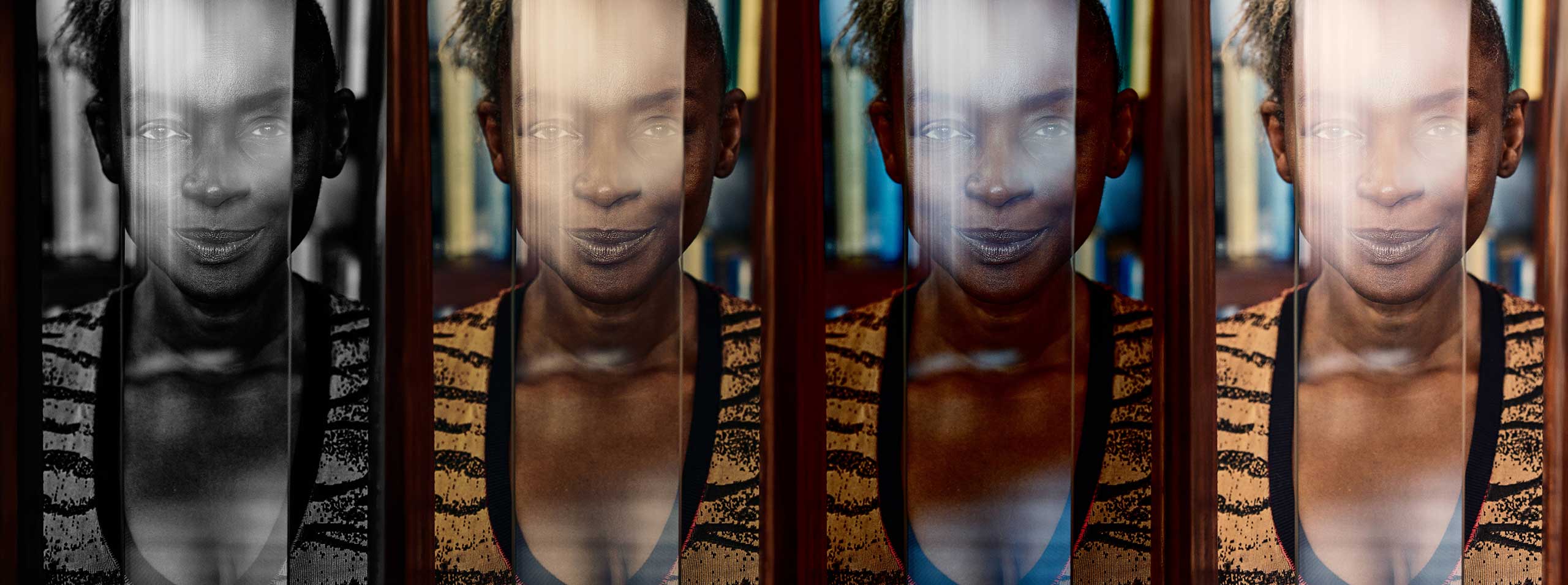 The wonderful Koyo Kouoh from Zeitz Mocca Museum Cape Town a portrait 2025 by cinematic photographer Christian Angerer
